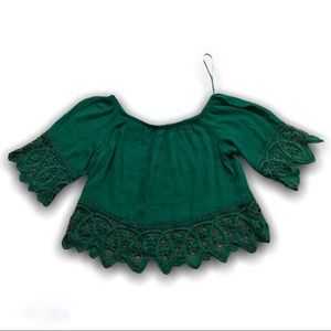 Ambiance Medium Sleeve Green Shirt